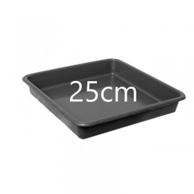 Soucoupe Profonde Carrée 25cm (Pour pots 11, 14, 18ltr)